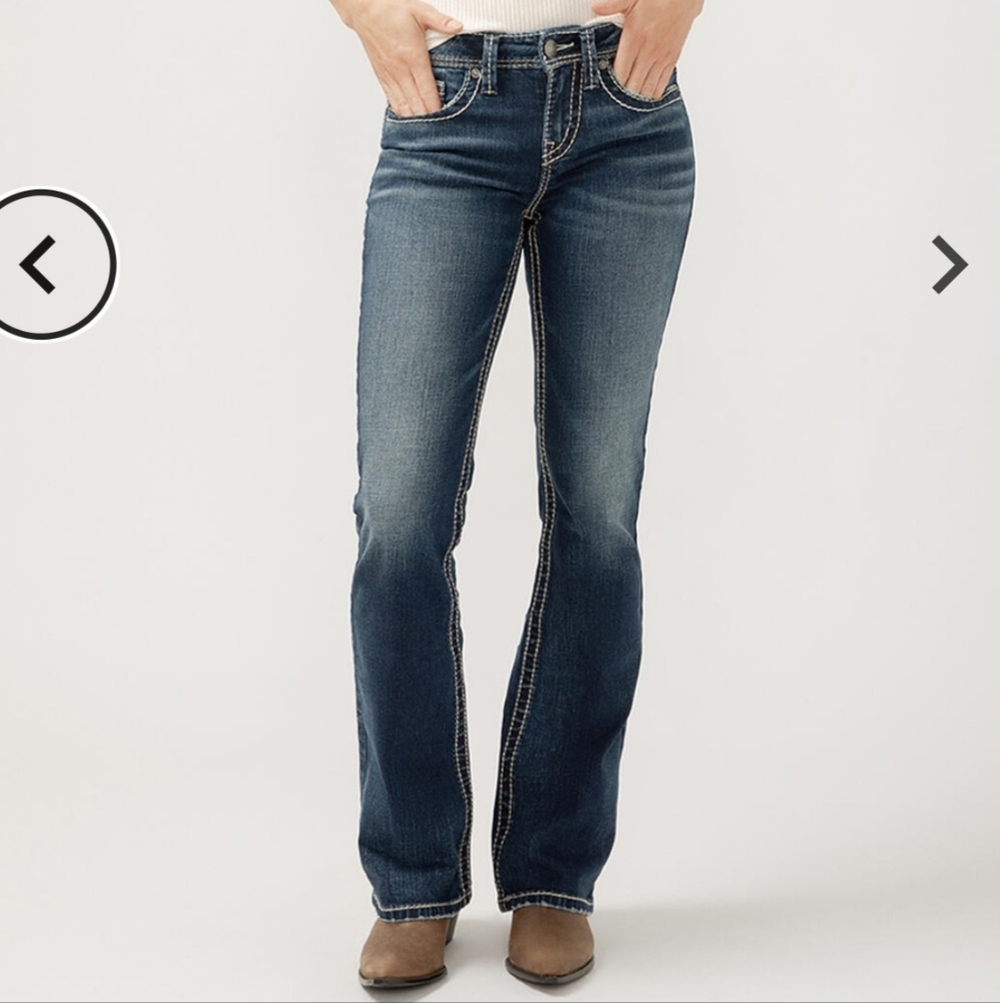 Silver Jeans Dark Blue Boot Cut Women's Jeans